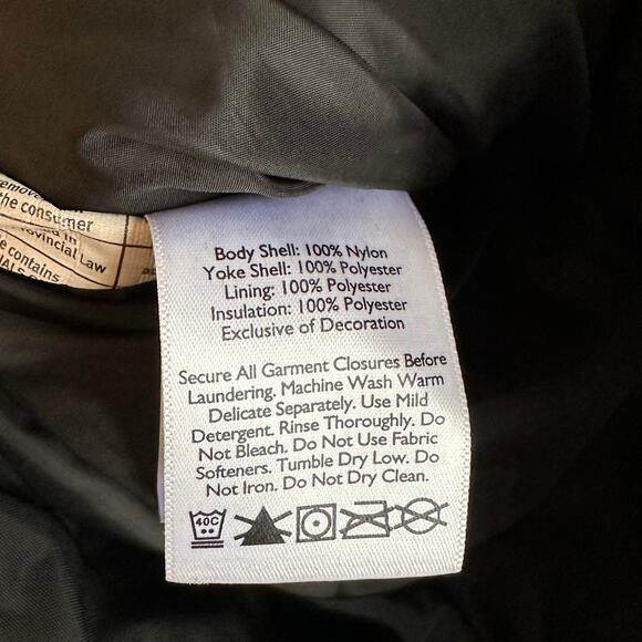 Eddie Bauer Puffer Jacket Coat Buffalo Plaid Trim - Picture 8 of 9